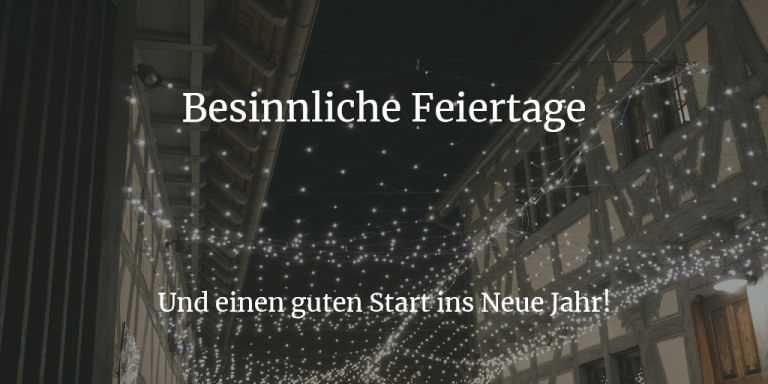 Frohe Weihnachten & einen guten Start ins Jahr 2026!
