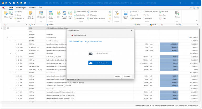 Video: Die Software für GAEB und Excel – GAEB-Online 2023