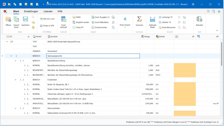 Software zur Baukostenverwaltung und Planung