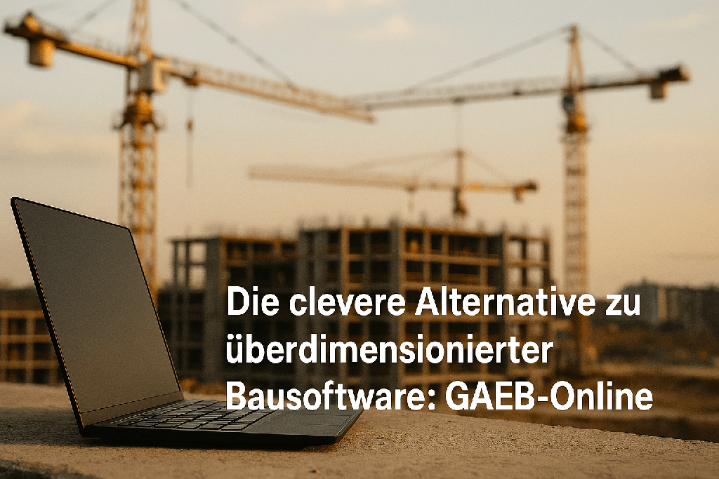 Warum kompliziert, wenn es einfach geht? – GAEB-Online 2025 als schlanke Alternative zu überdimensionierter Bausoftware
