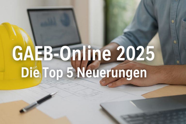 GAEB-Online 2025: Die Top 5 Neuerungen im Überblick