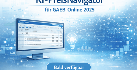 Software-Ankündigung für GAEB-Online 2025