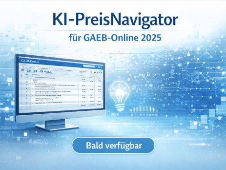 Software-Ankündigung für GAEB-Online 2025