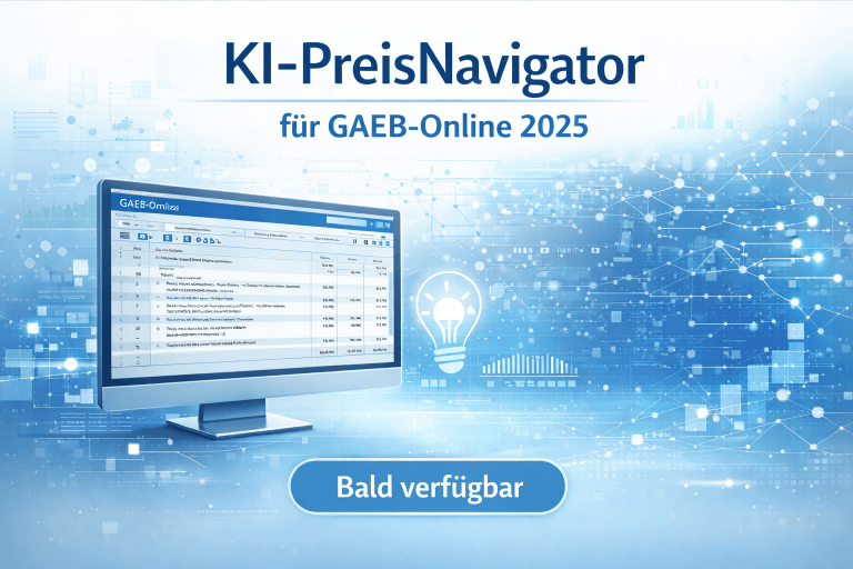 Software-Ankündigung für GAEB-Online 2025