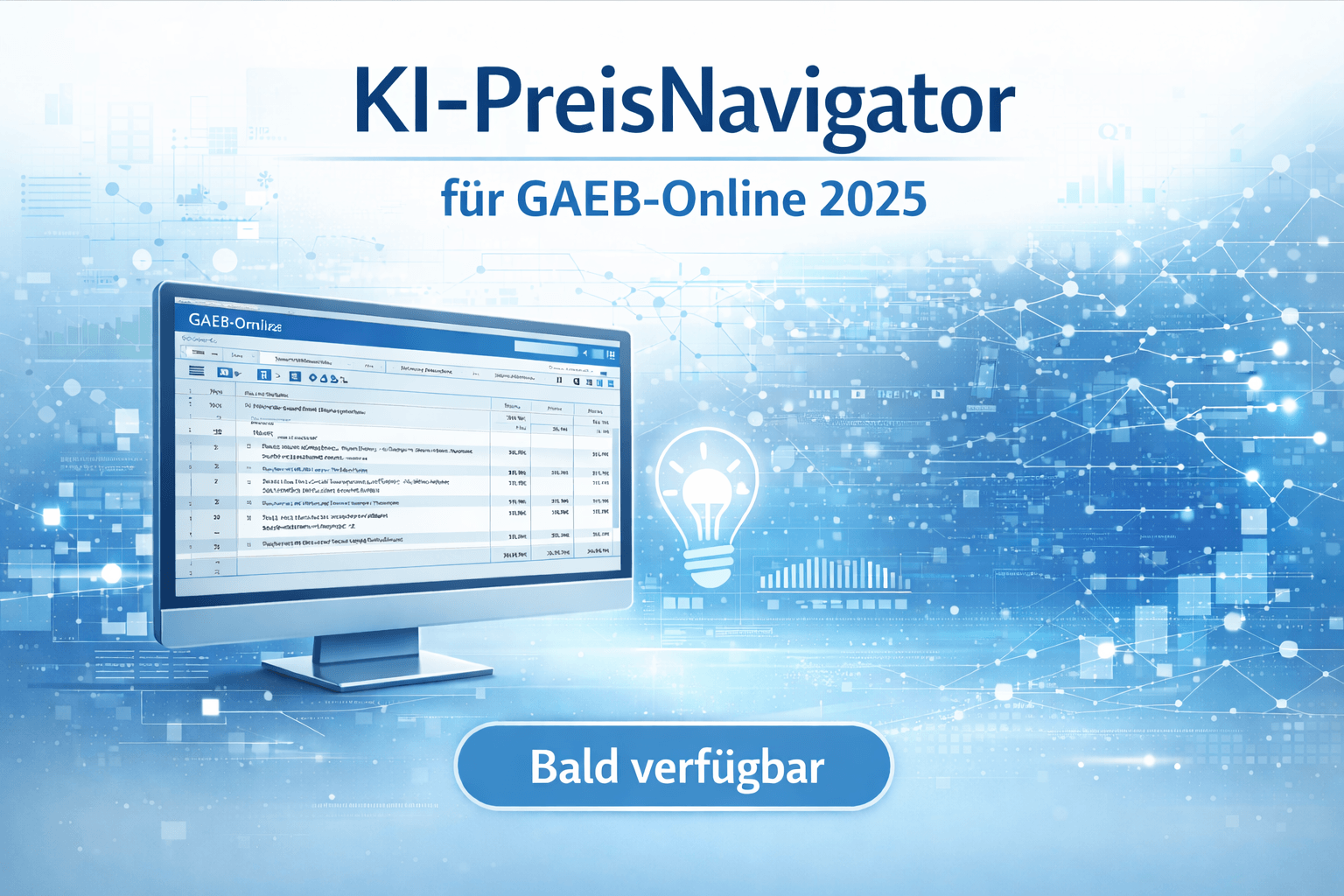 KI-gestützte Preisfindung kommt für GAEB-Online 2025