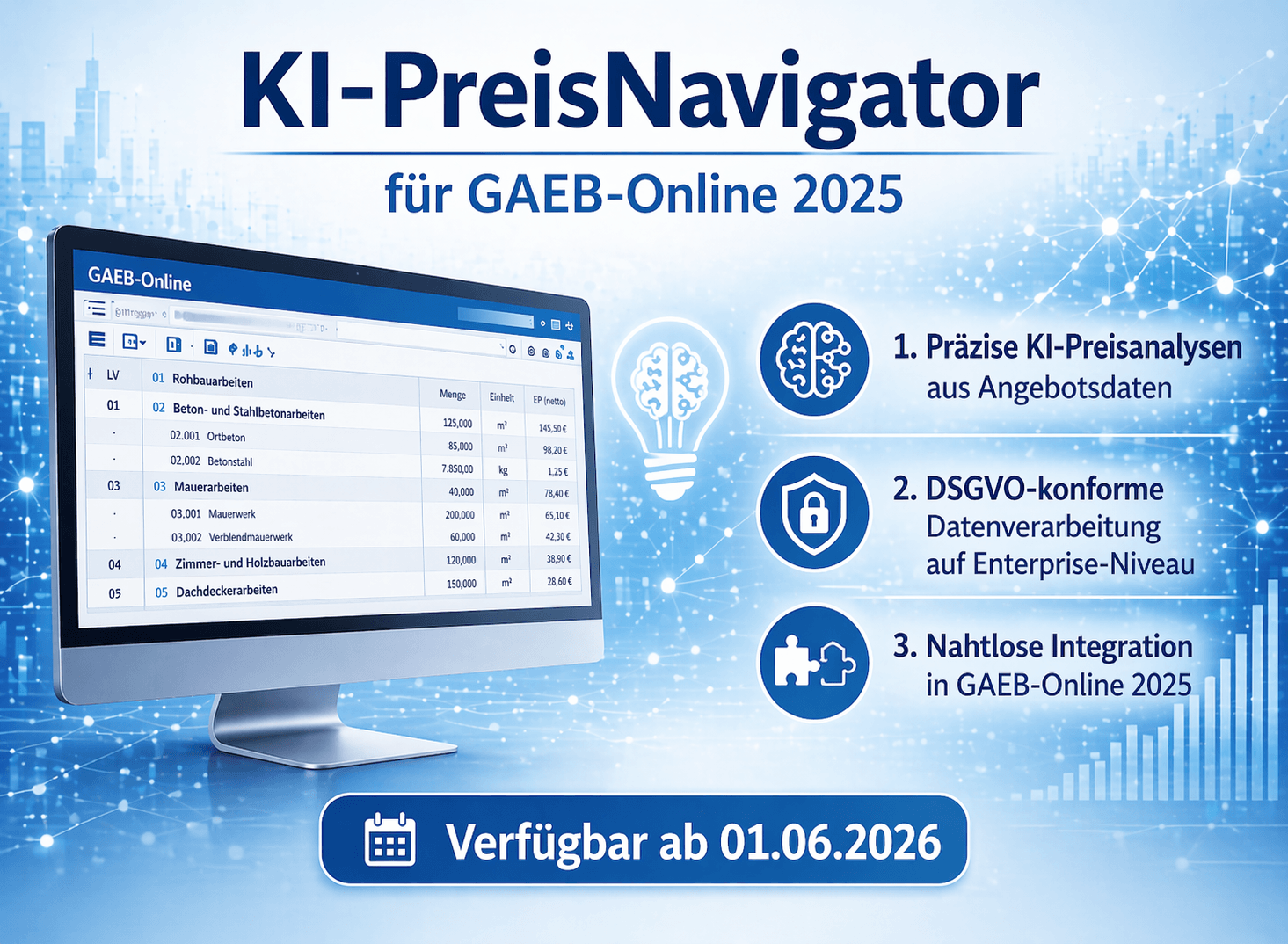 KI-Preisanalyse für GAEB-Online 2025