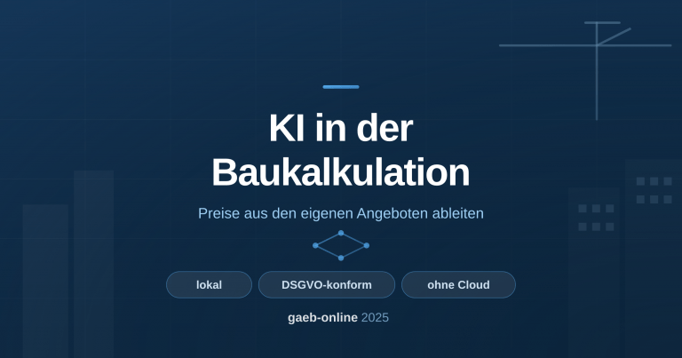 KI in der Baukalkulation 2025